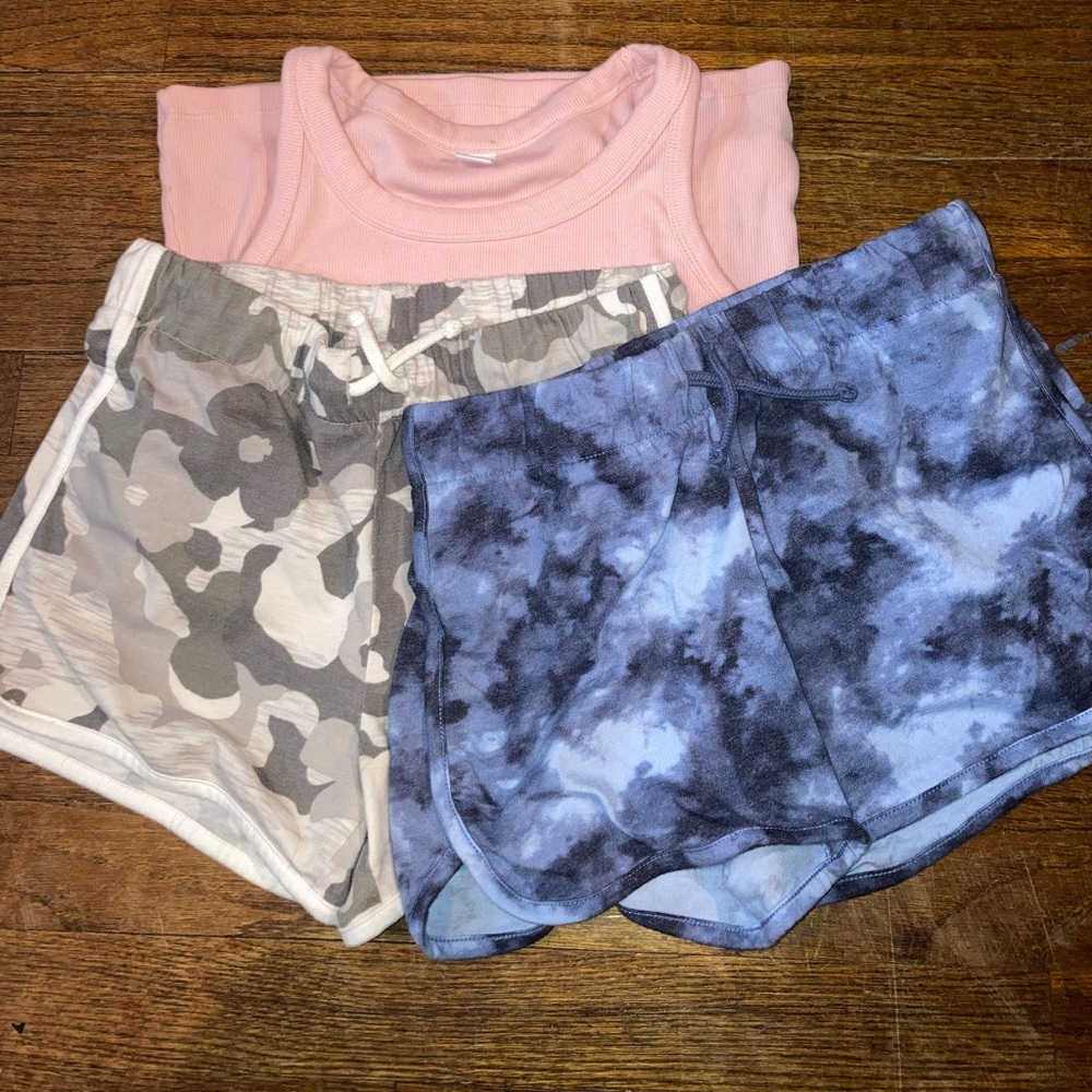 Old Navy shorts and tank top. All size 14
